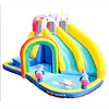  Juego Inflable Acuático Unicornio Arcoíris Kidscool Con Doble Tobogán y Piscina