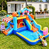 Centro de Juegos Inflable Acuático Candy House Kidscool Con Doble Tobogán y Piscina