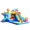 Centro de Juegos Inflable Acuático Candy House Kidscool Con Doble Tobogán y Piscina