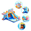 Centro de Juegos Inflable Acuático Candy House Kidscool Con Doble Tobogán y Piscina