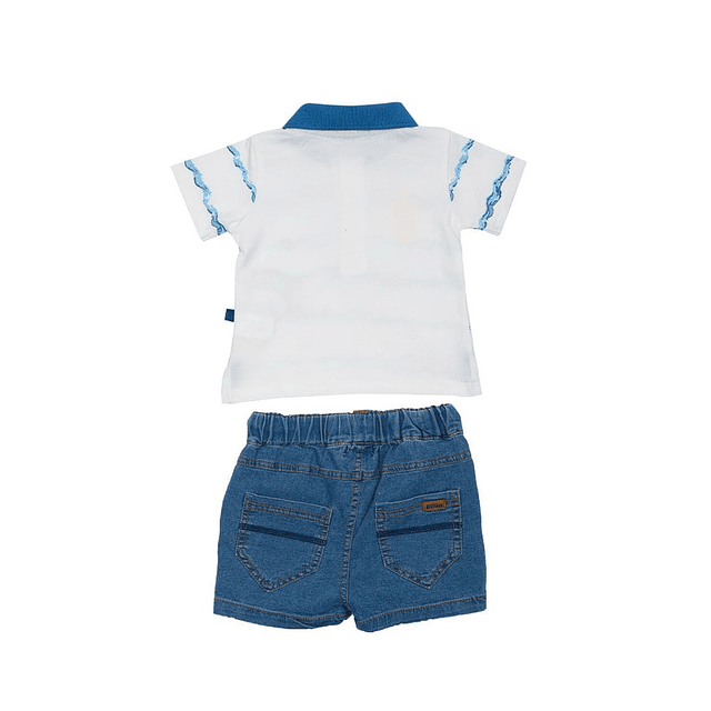 Conjunto Bebé Niño Polera + Short Pillin