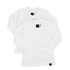 Camiseta Algodón Mota pack 2 Blanco