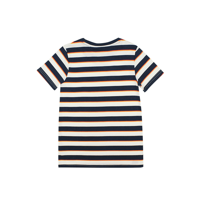 Polera Azul Listada Niño Ficcus