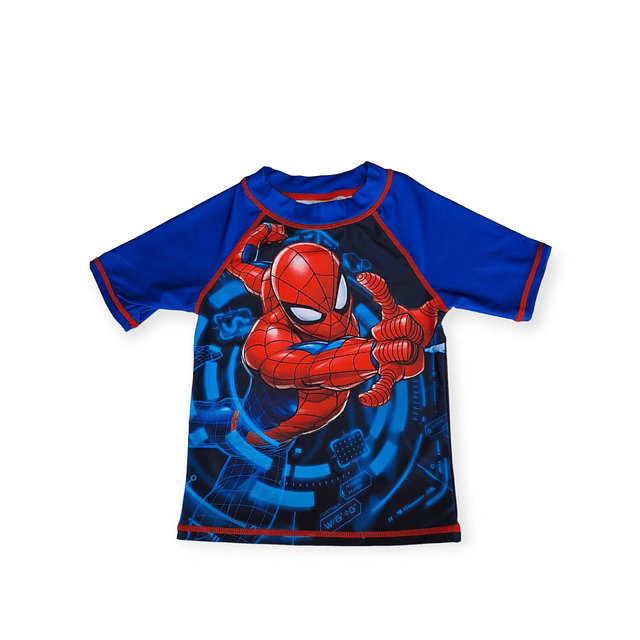 Polera de Baño Spiderman Niño (2-4-6-8)