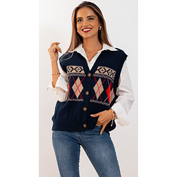 Chaleco Sweater Sin Mangas Mujer