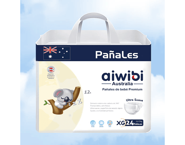 Paquete Pañal para Bebés Premium Día XG