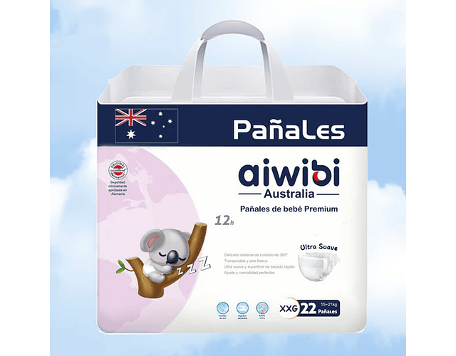 Paquete Pañal para Bebés Premium Día XXG