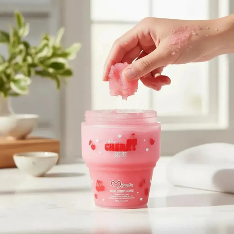 Exfoliante Corporal Aroma Destellos Misucka The Cherry 350g Cherry 4