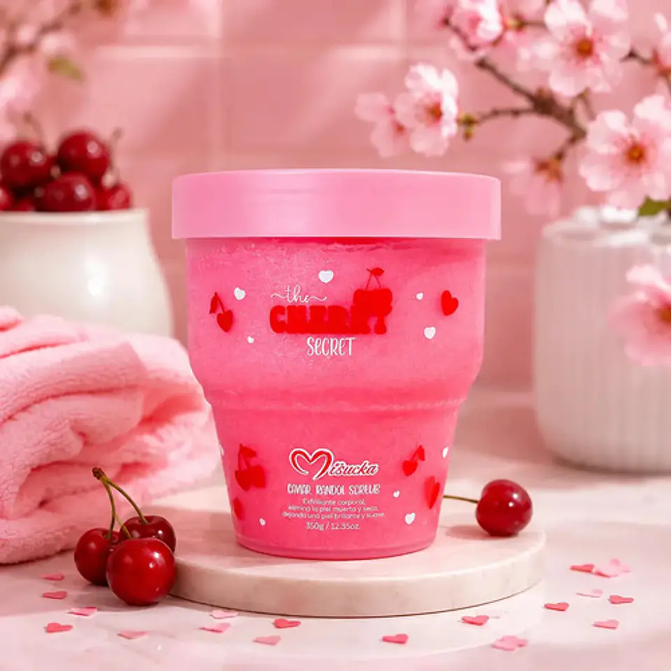 Exfoliante Corporal Aroma Destellos Misucka The Cherry 350g Cherry 9