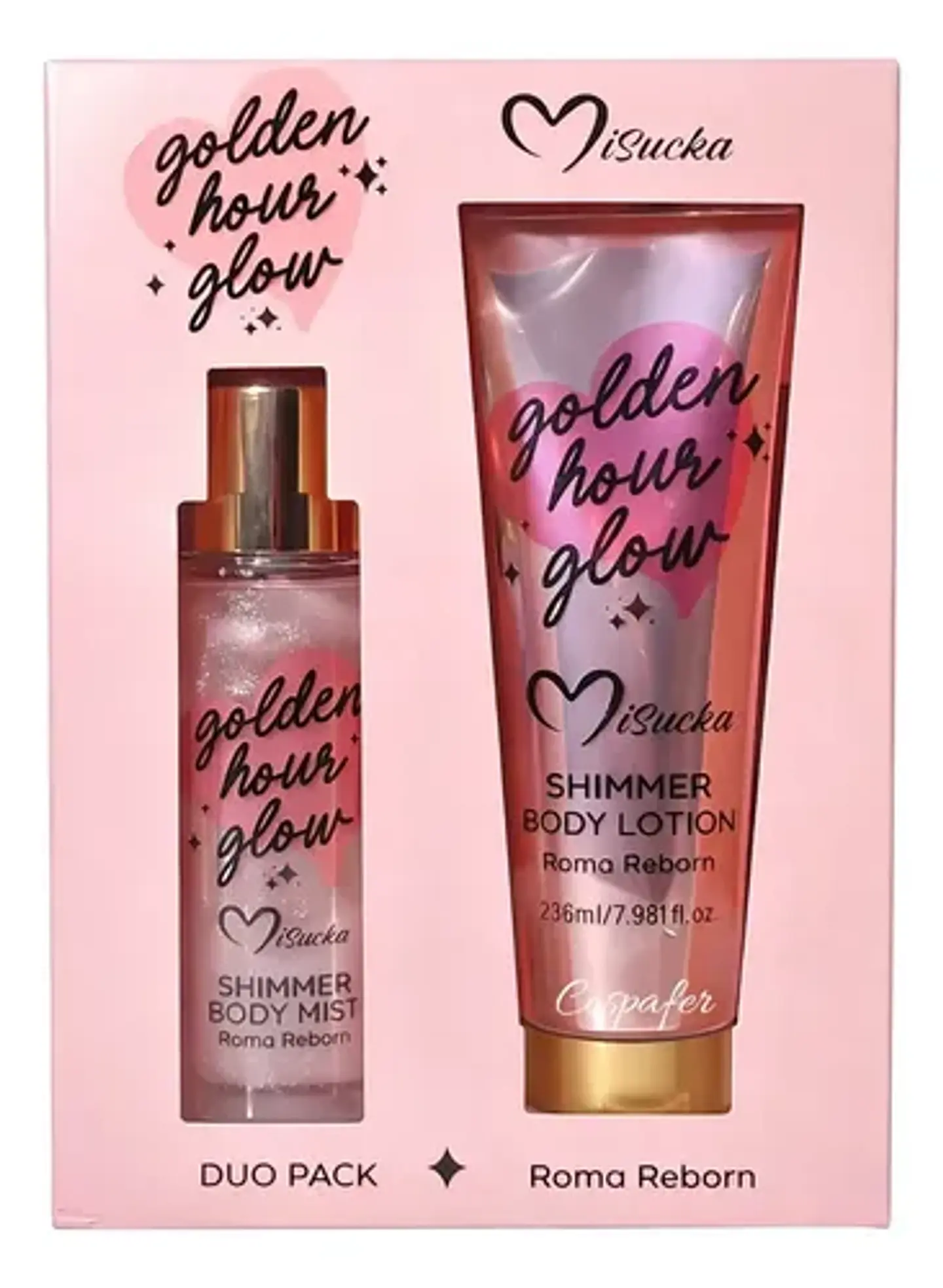 Set Body Mist Y Locion Golden Hour Glow Roma Reborn Misucka 1