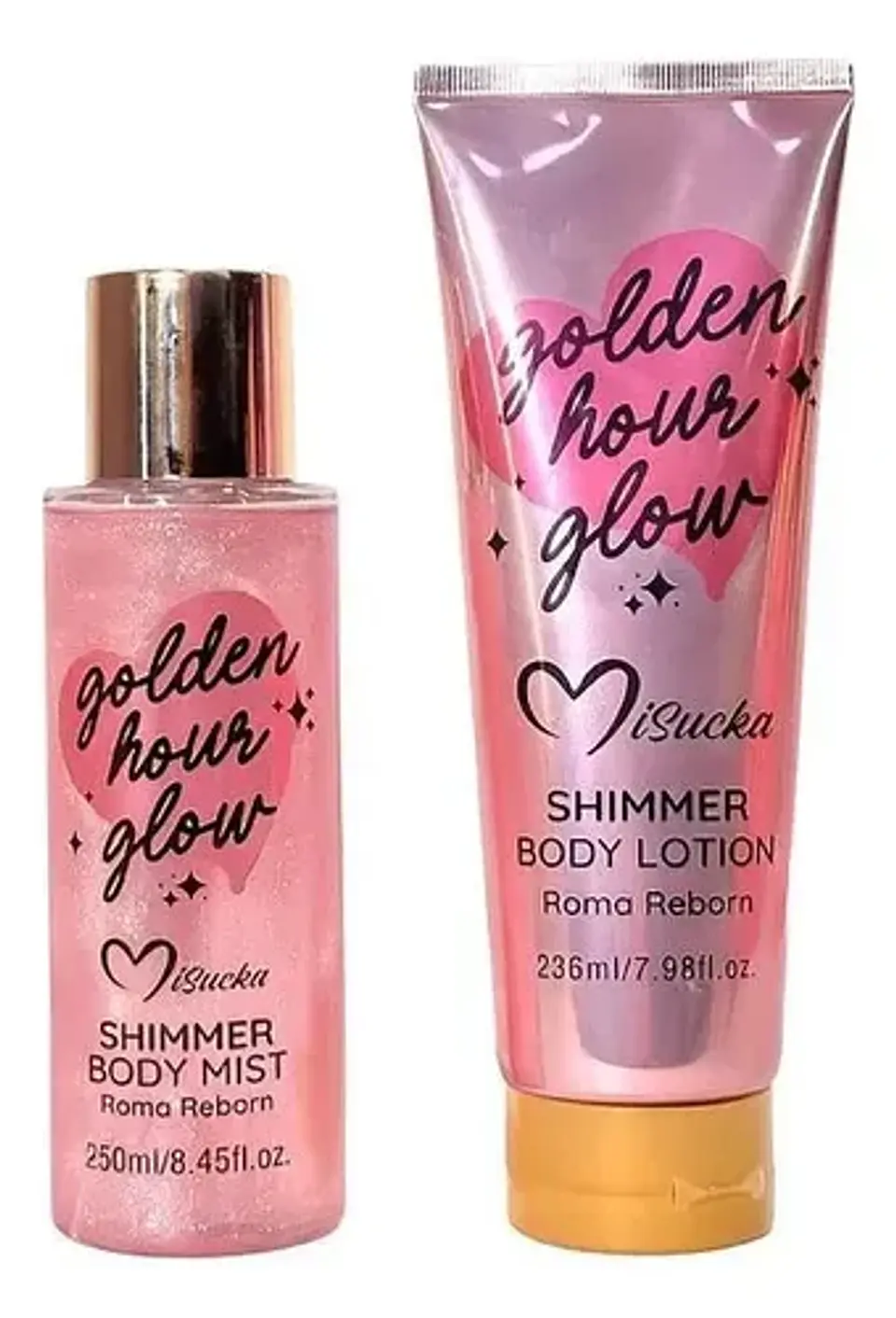 Set Body Mist Y Locion Golden Hour Glow Roma Reborn Misucka 2