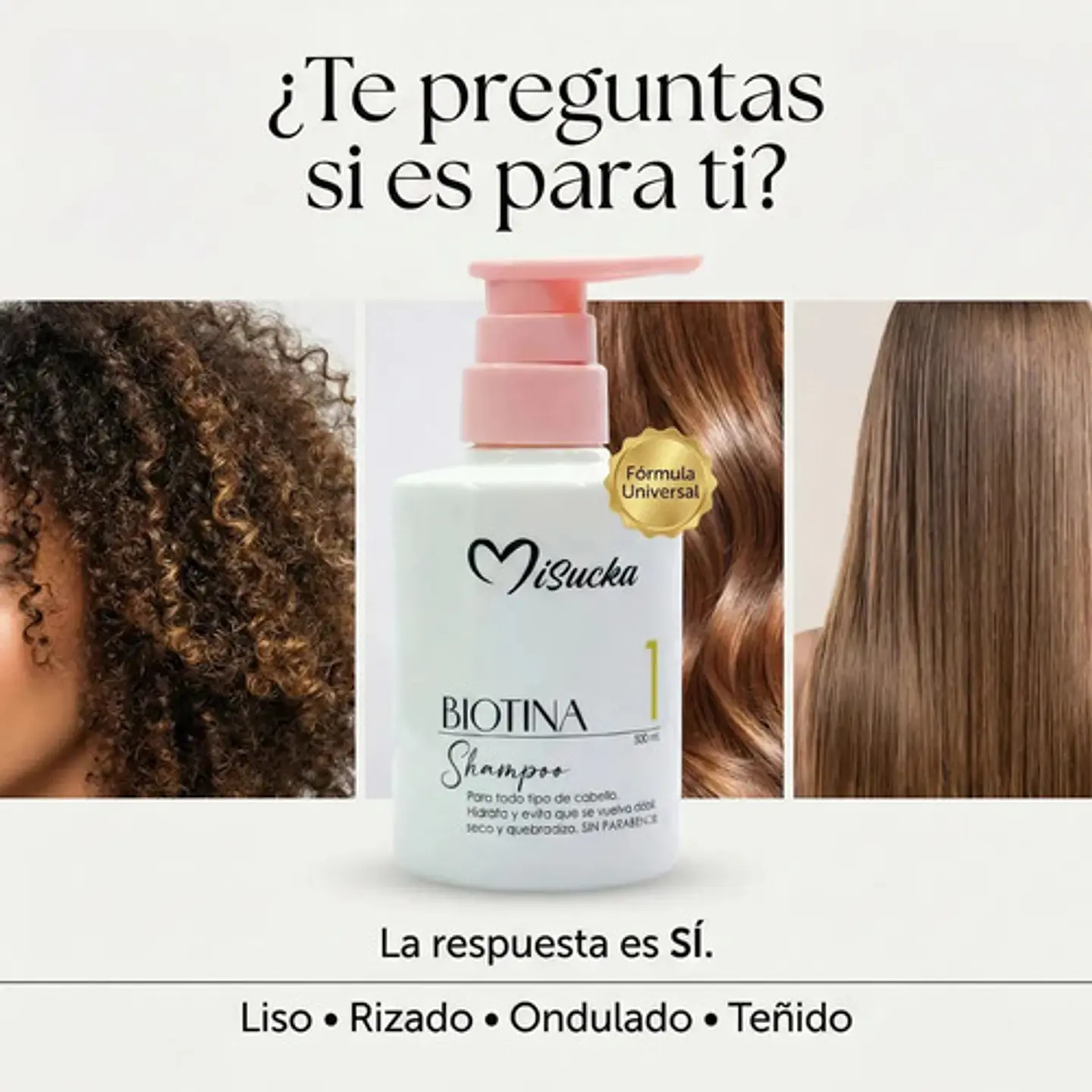 Shampoo Biotina Hidratante Fortalecedor Misucka 300ml 4