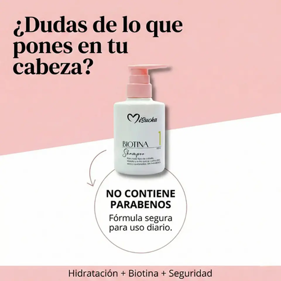 Shampoo Biotina Hidratante Fortalecedor Misucka 300ml 7