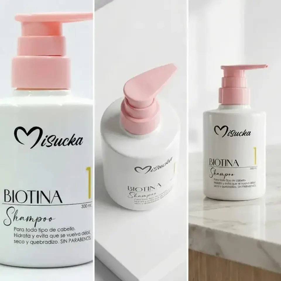 Shampoo Biotina Hidratante Fortalecedor Misucka 300ml 11