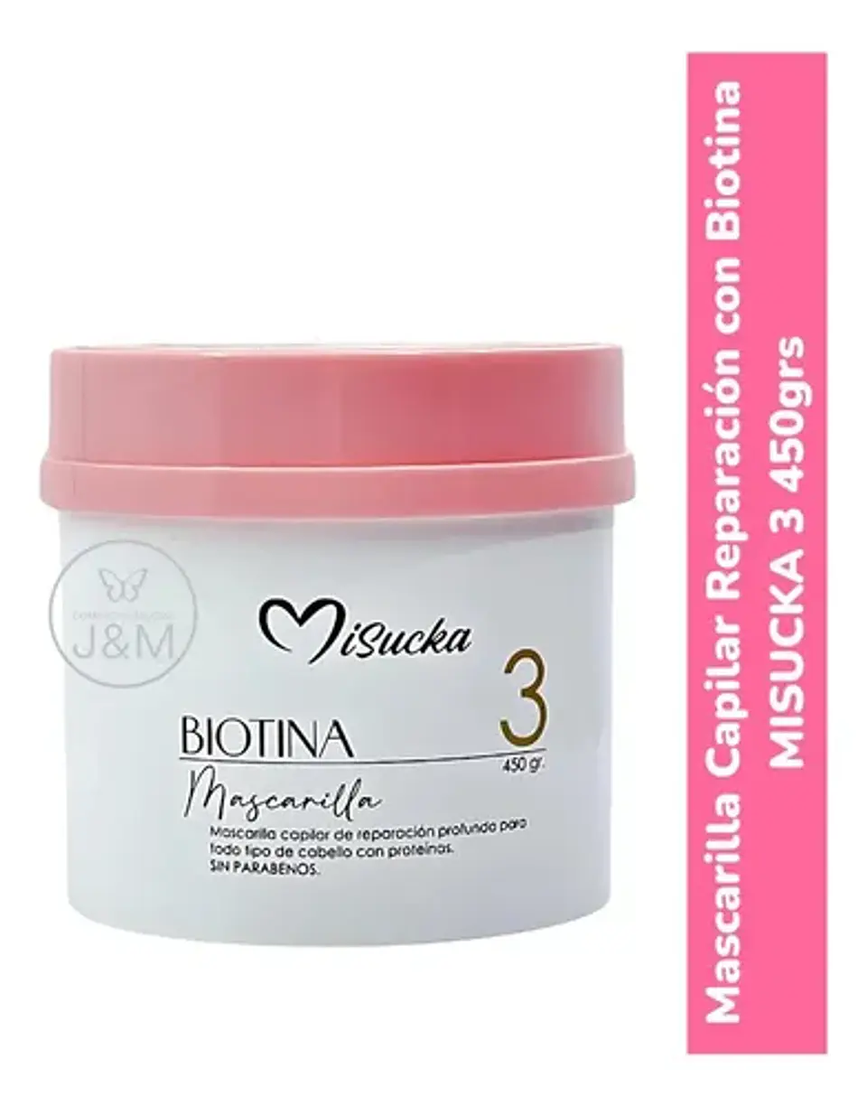 Mascarilla Reparación Capilar Biotina 3 Misucka® 450grs 3