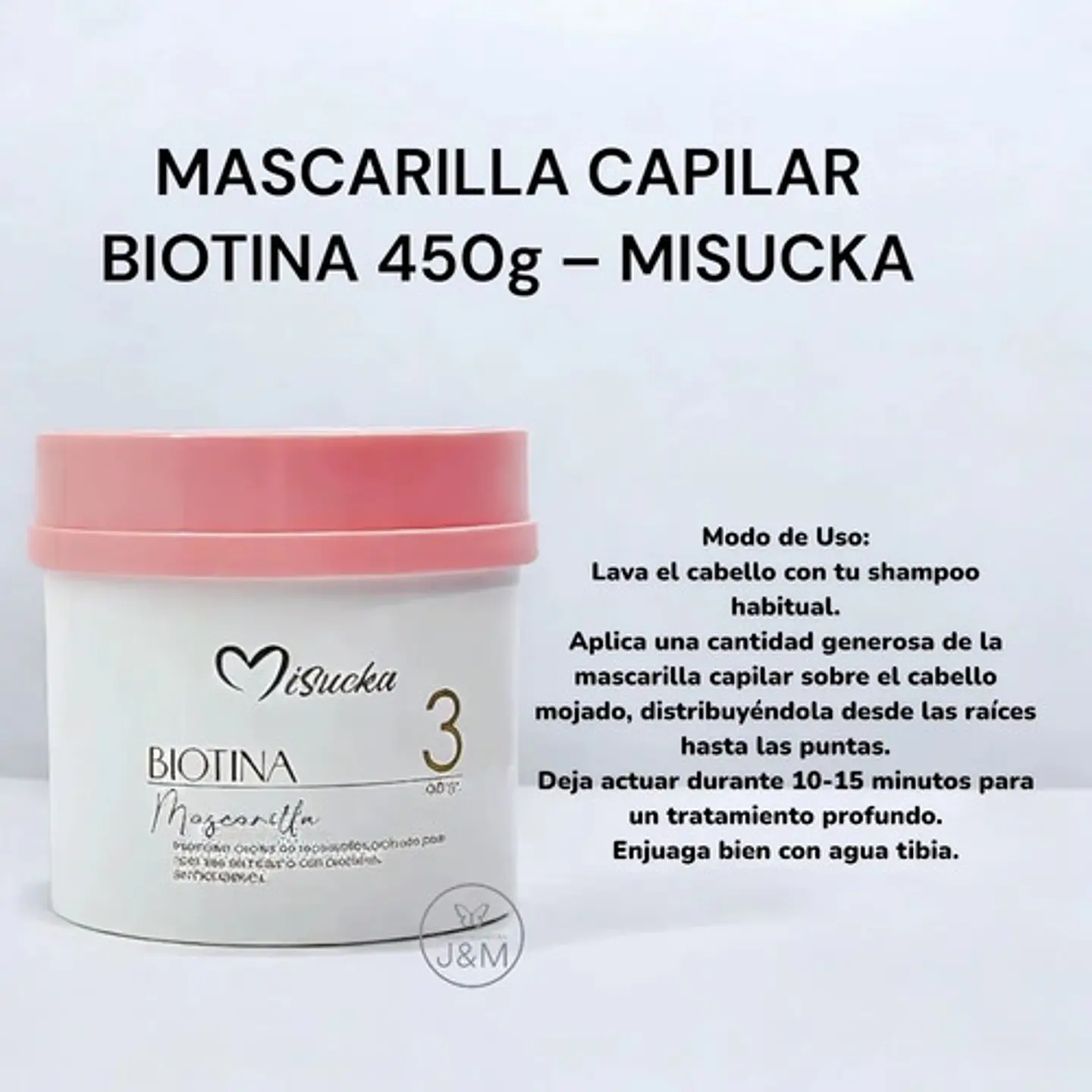 Mascarilla Reparación Capilar Biotina 3 Misucka® 450grs 4