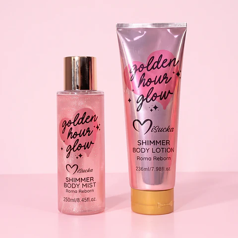 Set Body Mist + Loción Golden Hour Glow Misucka