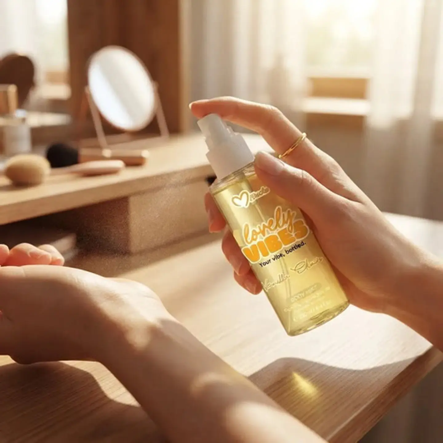 Body Mist Misucka Lovely Vibes Vanilla Elixir 250ml 2