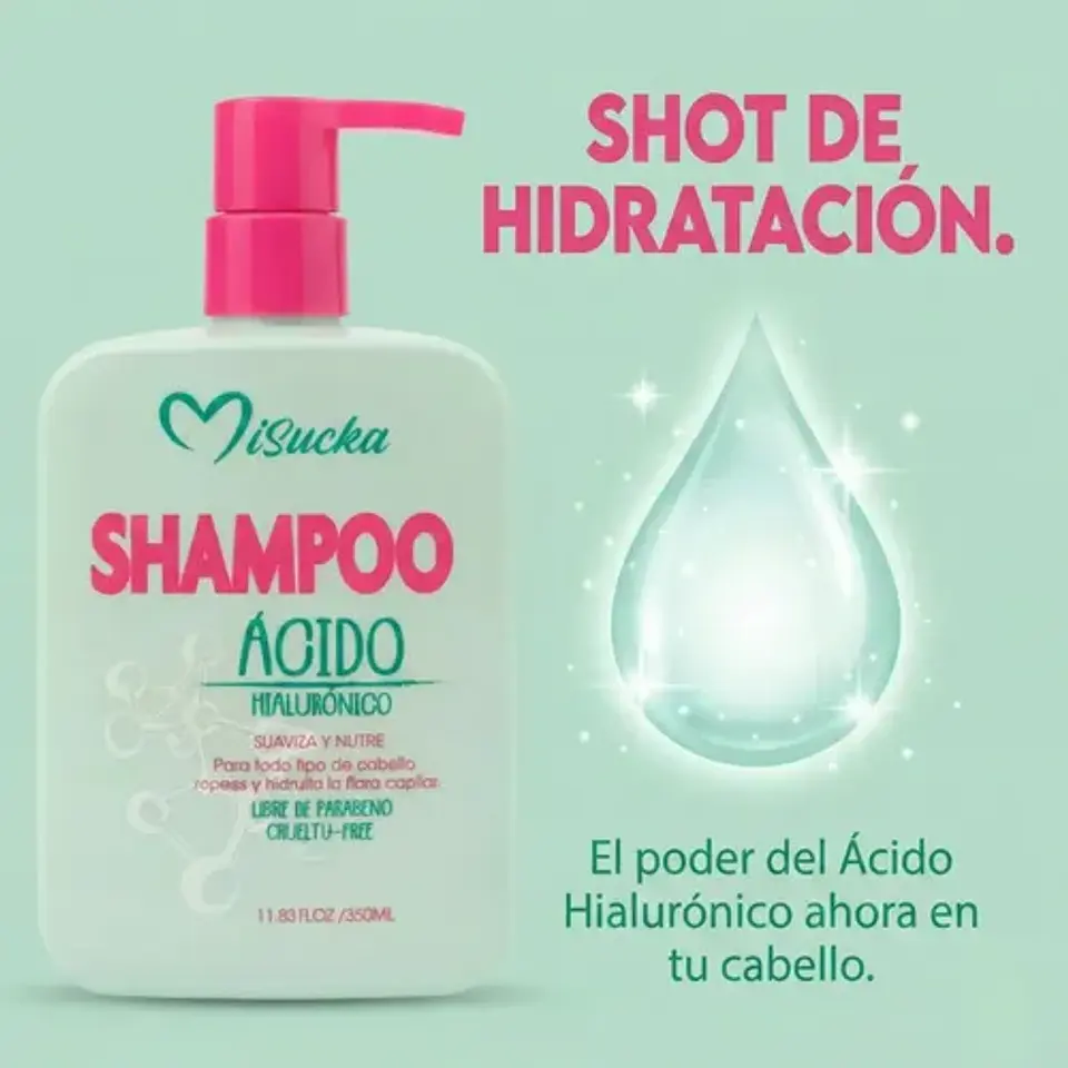 Shampoo Acido Hialuronico Reparador Fibra Capilar Misucka 2