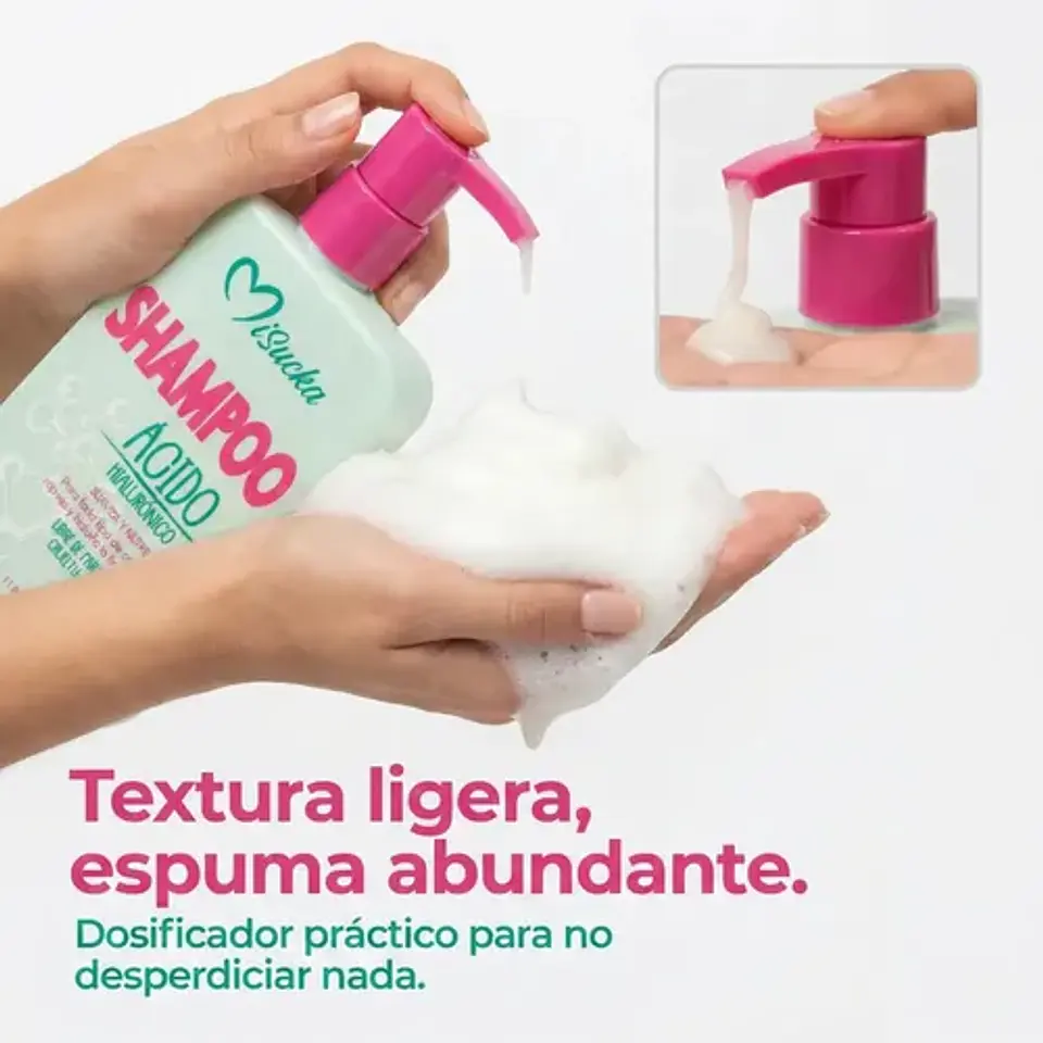 Shampoo Acido Hialuronico Reparador Fibra Capilar Misucka 6