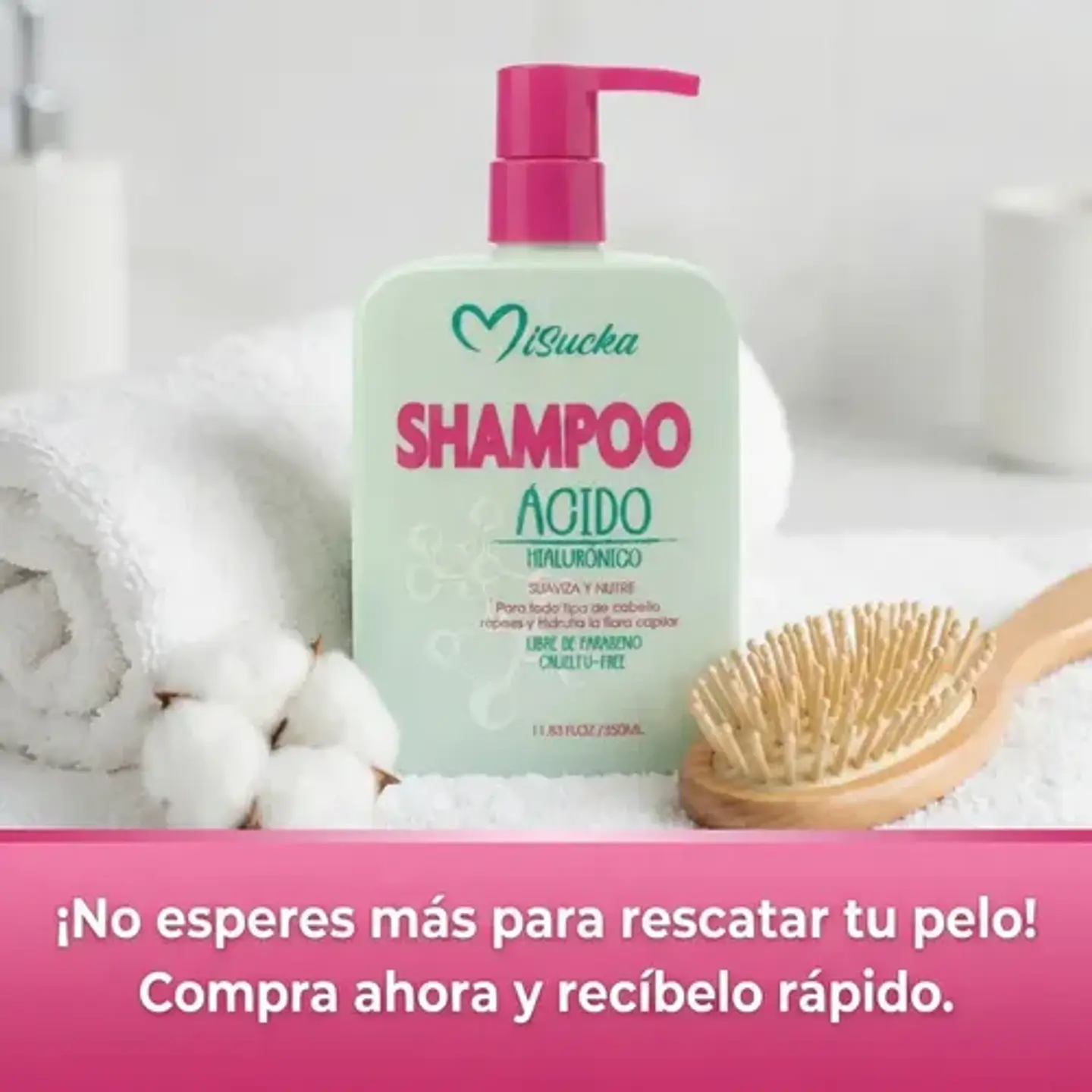Shampoo Acido Hialuronico Reparador Fibra Capilar Misucka 11