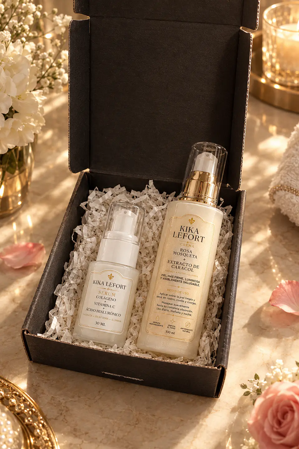 Pack Serum Facial + Crema de Rosa Mosqueta y Extracto de Caracol 3