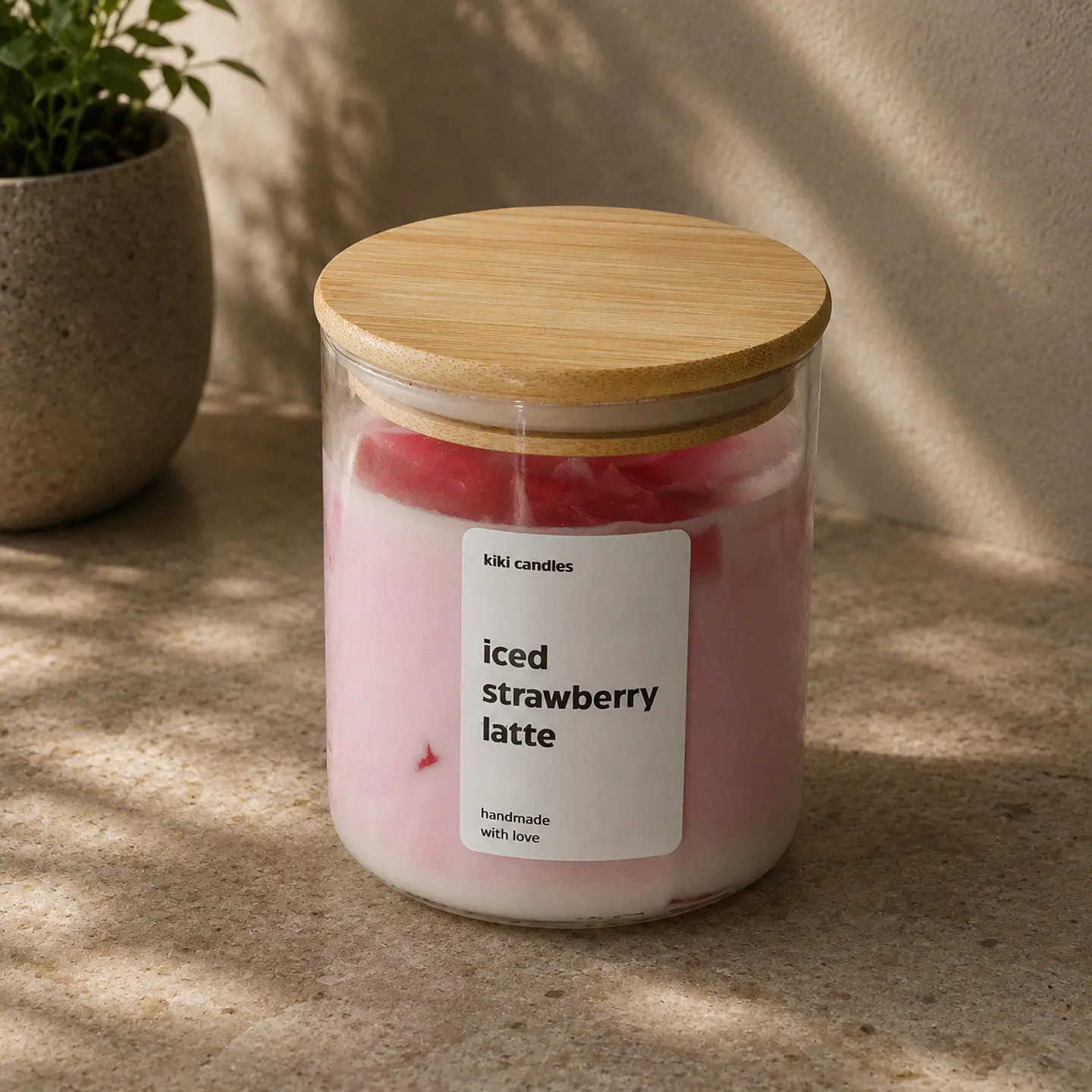 iced strawberry latte 2