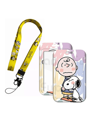 Portacredencial + Lanyard Snoopy