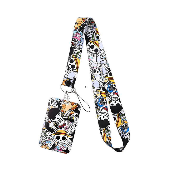 Portacredencial + Lanyard One Piece Anime 2
