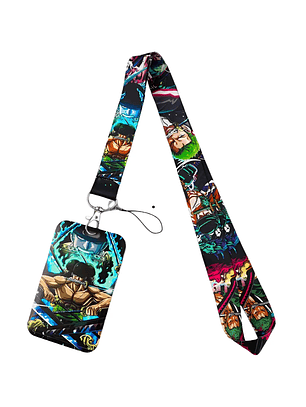 Portacredencial + Lanyard Zoro Personaje de One Piece Anime