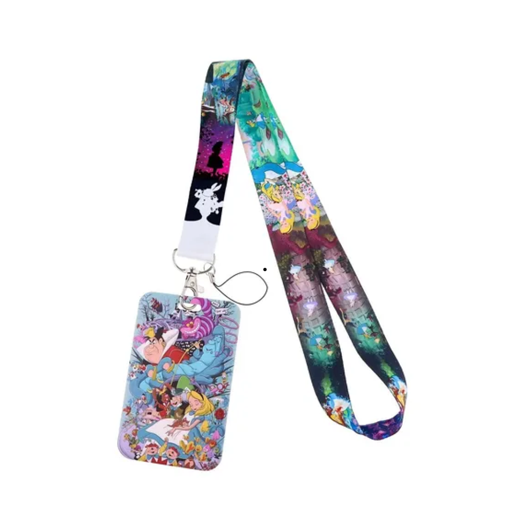 Portacredencial + Lanyard Alicia En El País De Las Maravillas 2