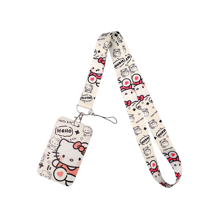 Portacredencial + Lanyard Hello Kitty Sanrio Kawaii 2