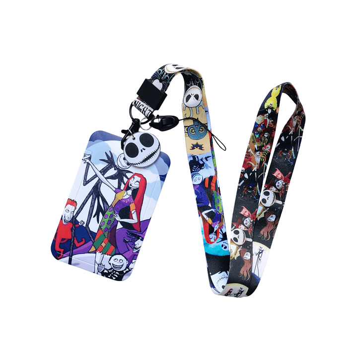 Portacredencial + Lanyard Extraño Mundo de Jack Película 3