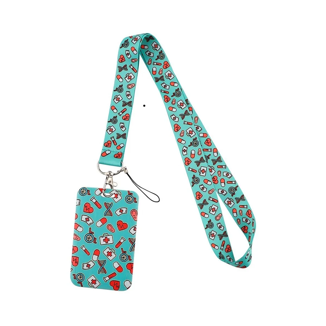 Portacredencial + Lanyard Salud Enfermería Medicina Dental 5