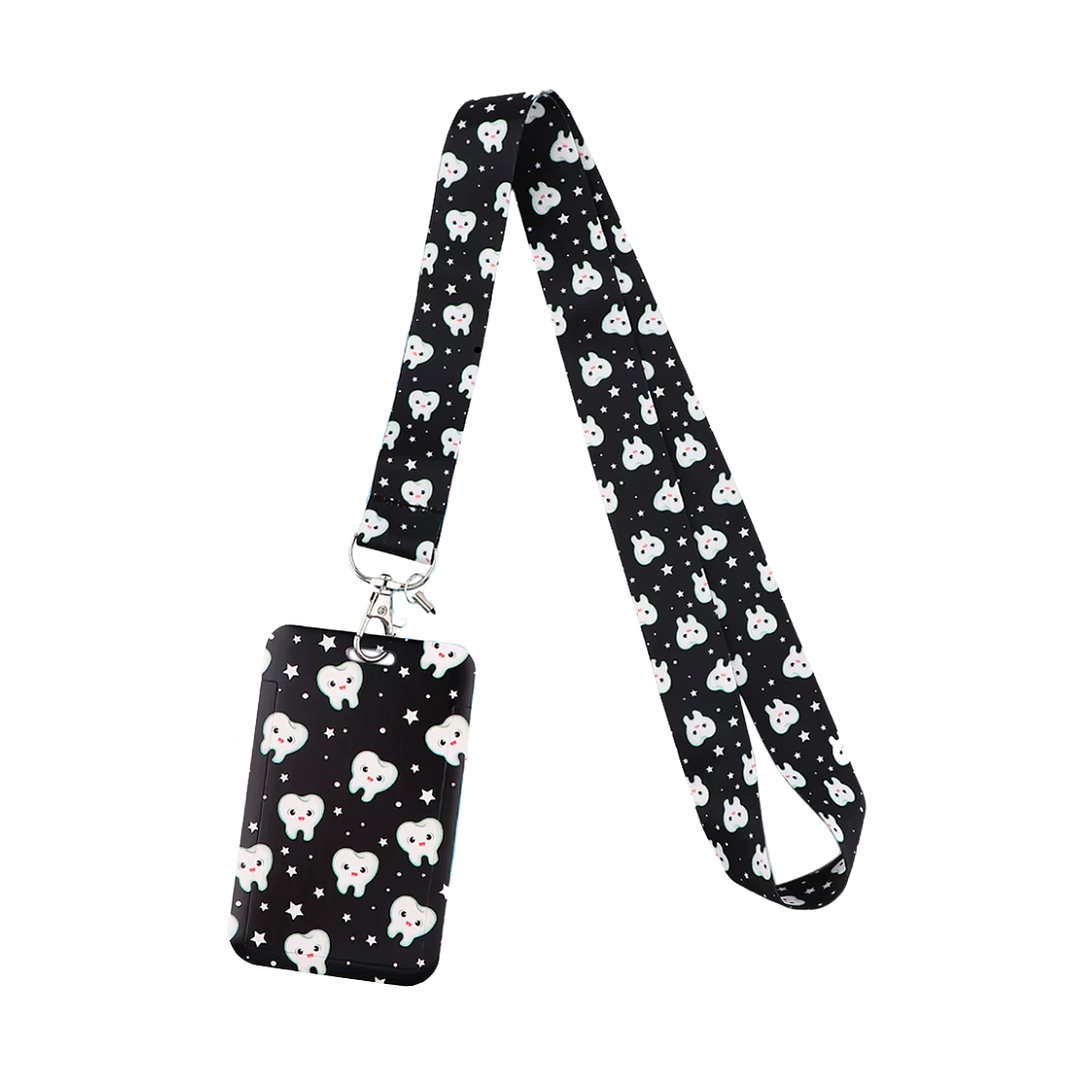 Portacredencial + Lanyard Salud Enfermería Medicina Dental 6