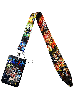 Portacredencial + Lanyard One Piece Anime