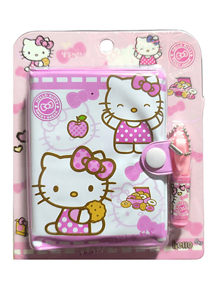 Mini Libreta + Lápiz Diseño Hello Kitty Kawaii