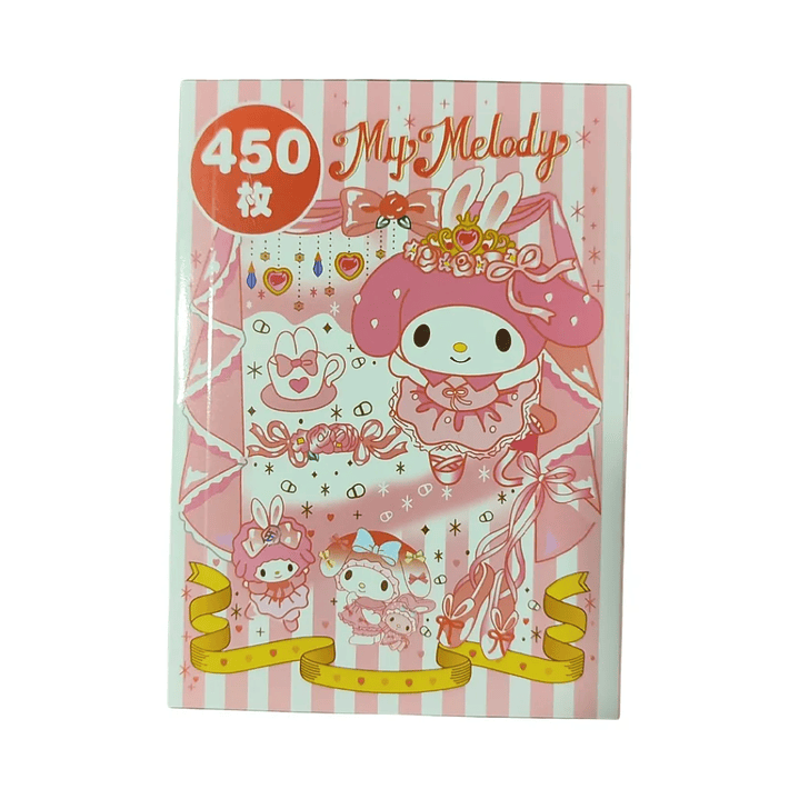 Libreta De 450 Stickers Diseño My Melody Kawaii 1