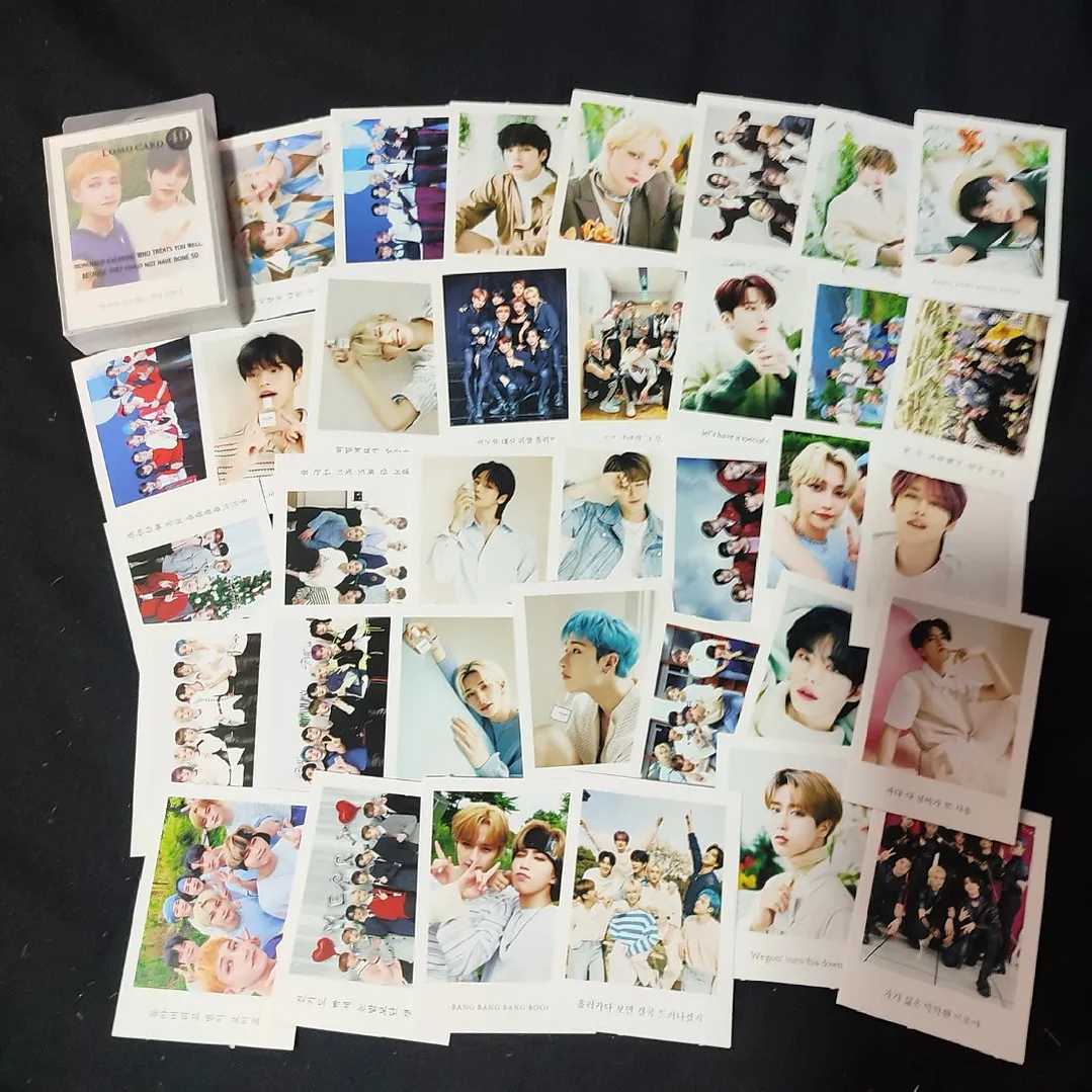 Set 40 Photocards Simples Lomo Card Diseño Stray Kids Kpop 2