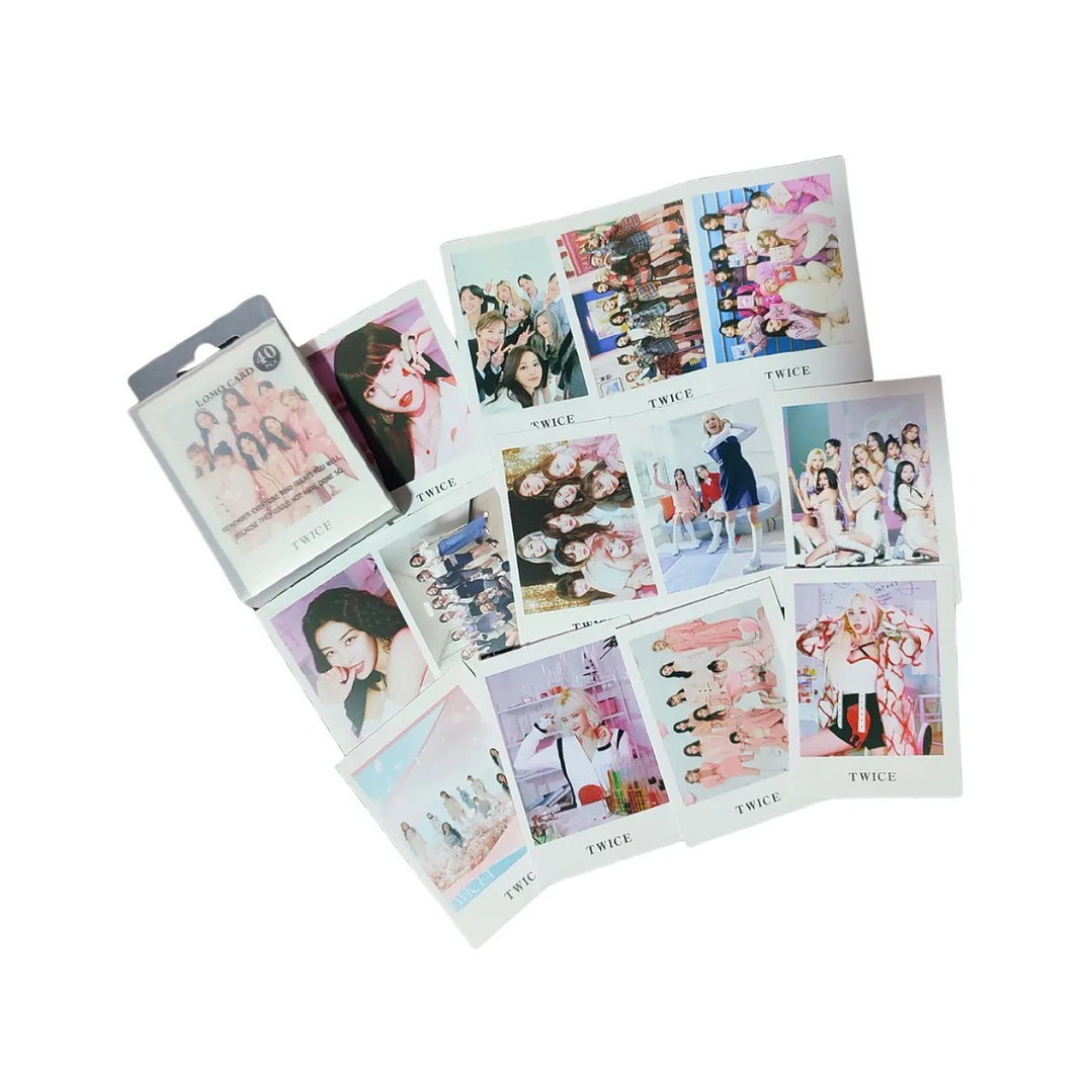 Set 40 Photocards Simples Lomo Card Diseño Twice Kpop 1