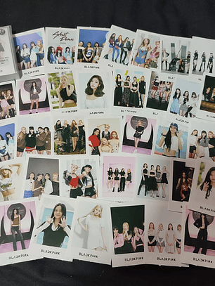 Set 40 Photocards Simples Lomo Card Diseño Blackpink Kpop