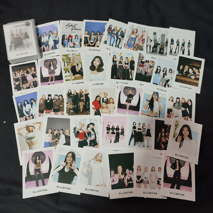 Set 40 Photocards Simples Lomo Card Diseño Blackpink Kpop 2
