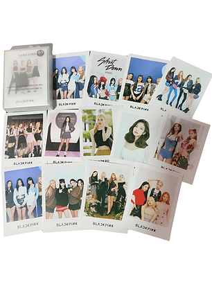 Set 40 Photocards Simples Lomo Card Diseño Blackpink Kpop