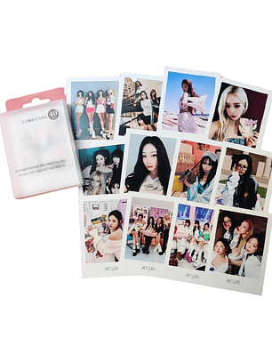 Set 40 Photocards Simples Lomo Card Diseño Aespa Kpop