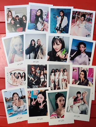 Set 40 Photocards Simples Lomo Card Diseño Aespa Kpop