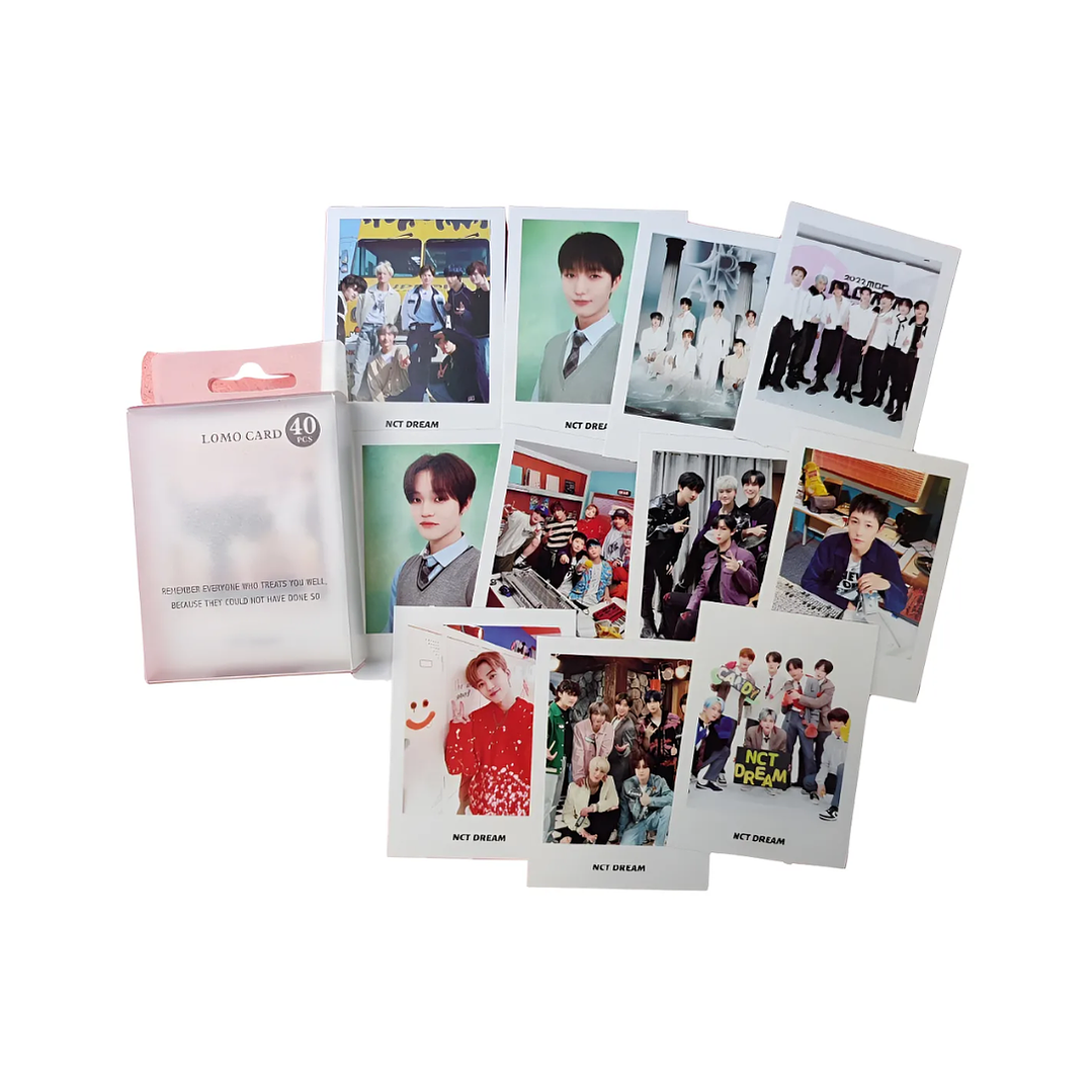 Set 40 Photocards Simples Lomo Card Diseño NCT Dream Kpop 1