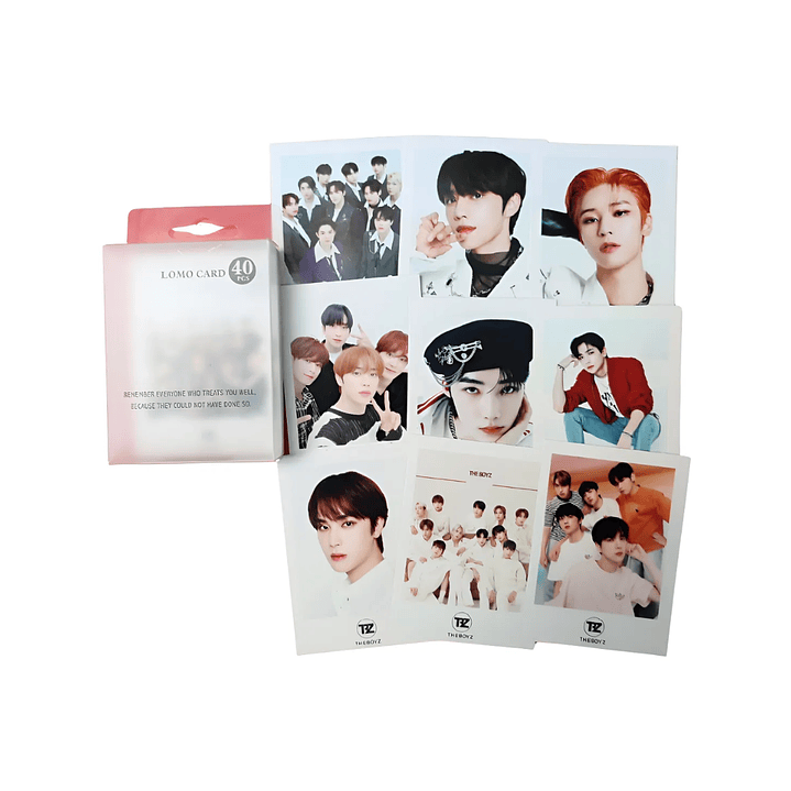 Set 40 Photocards Simples Lomo Card Diseño The Boyz Kpop 1