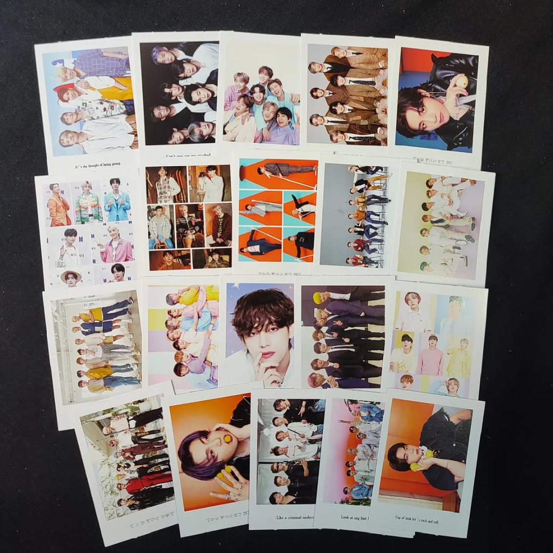 Set 40 Photocards Simples Lomo Card Diseño BTS Kpop 2