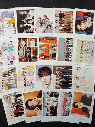 Set 40 Photocards Simples Lomo Card Diseño BTS Kpop