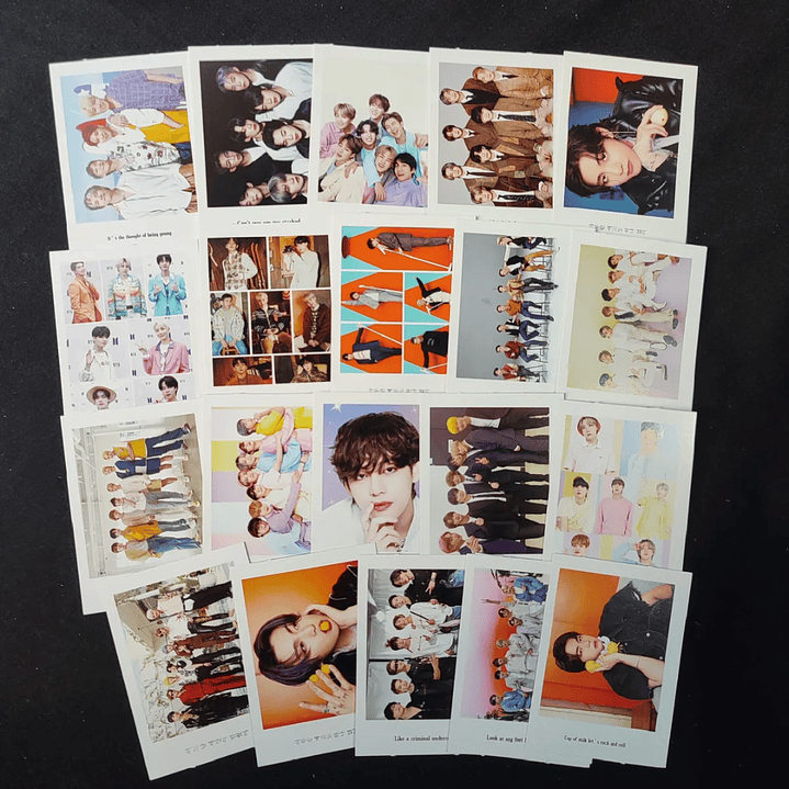 Set 40 Photocards Simples Lomo Card Diseño BTS Kpop 2